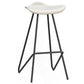 Industrial Wood Bar Table Set 1/3/4 Pcs White Free Form Bar Table with Leather Stools Clearhalo 'Bar Furniture' 'furn' 'furn_home_bar_bar_sets' 'Furniture' 'Home Bars & Bar Sets' 'home_bar_bar_sets' 'Kitchen & Dining Furniture' 1200x1200_b314f062-0716-4faf-a015-1b355f0b6384