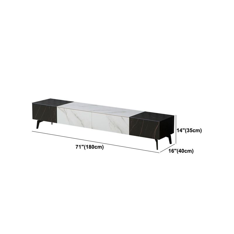 Modern Stone TV Stand Pine TV Media Stand with Drawers for Living Room Clearhalo 'furn' 'furn_tv_stands_entertainment_centers' 'Furniture' 'Living Room Furniture' 'TV Stands & Entertainment Centers' 'TV Stands & Media Storage Furniture' 'tv_stands_entertainment_centers' 1200x1200_b315b40b-2034-436f-9ca6-8cc344e31ecc