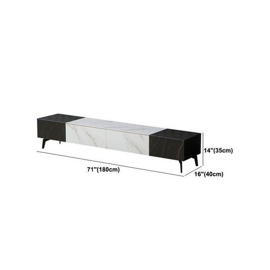 Modern Stone TV Stand Pine TV Media Stand with Drawers for Living Room Clearhalo 'furn' 'furn_tv_stands_entertainment_centers' 'Furniture' 'Living Room Furniture' 'TV Stands & Entertainment Centers' 'TV Stands & Media Storage Furniture' 'tv_stands_entertainment_centers' 1200x1200_b315b40b-2034-436f-9ca6-8cc344e31ecc
