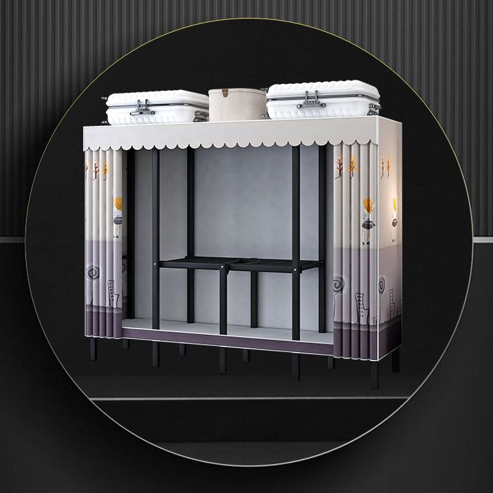 Gabinete de armario de acero de armario de estilo plegable de estilo contemporáneo para el hogar para el hogar