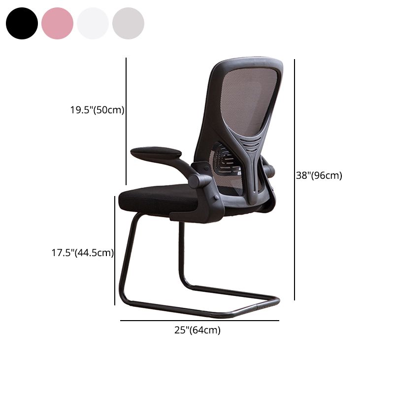 Modern Ergonomic Mesh Task Chair Adjustable Arms Lumbar Support Mid-back Office Chair Clearhalo 'furn' 'furn_office_chair' 'Furniture' 'furniture_office_chair' 'Office Chairs' 'Office Furniture' 'office_chair' 1200x1200_b3196f3b-dfe8-4602-99c9-adf739531d0c