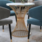 Round 1/2/5 Pieces Dining Set Modern Style Faux Marble Dining Set for Home Use