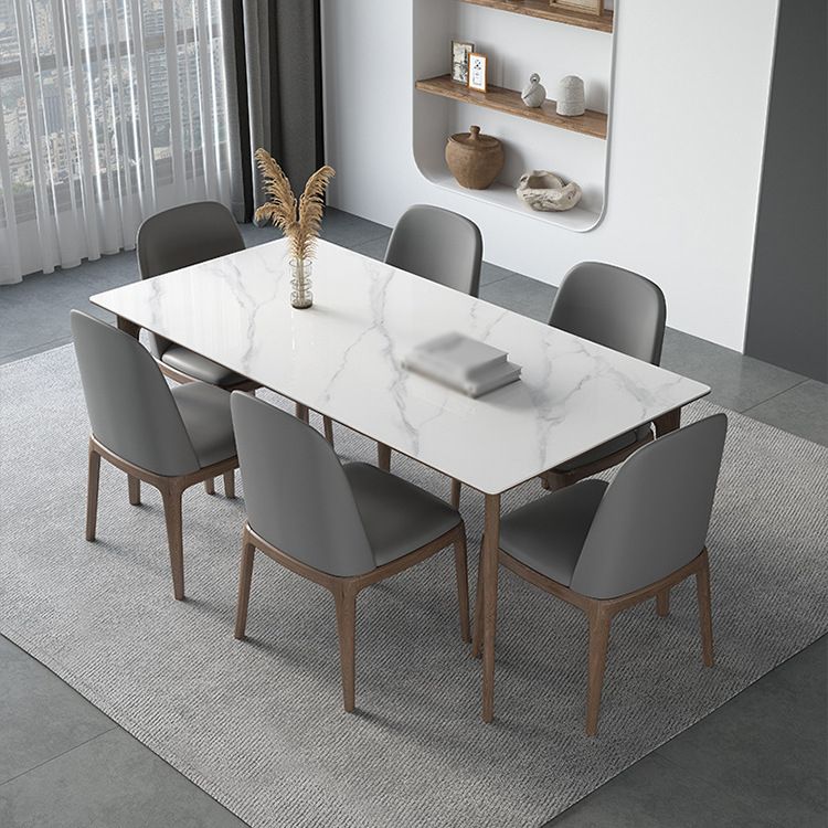 Modern Sintered Stone Dining Set 1/2/4/5/7 Pieces Dining Table with Chairs Clearhalo 'Dining Room Sets' 'Dining Tables & Seating' 'dining_room_set' 'furn' 'furn_dining_room_set' 'Furniture' 'furniture_dining_room_set' 'Kitchen & Dining Furniture' 1200x1200_b31dcfb1-8092-4e1d-8994-36206de33c4f