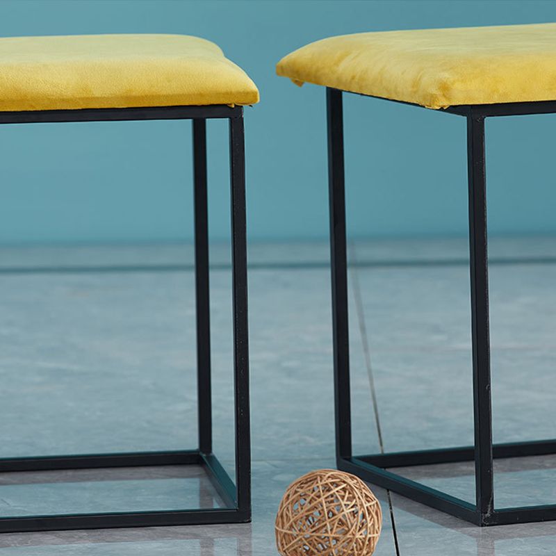 Target de terciopelo moderno Pouf Square con almacenamiento resistente a la mancha de almacenamiento otomano