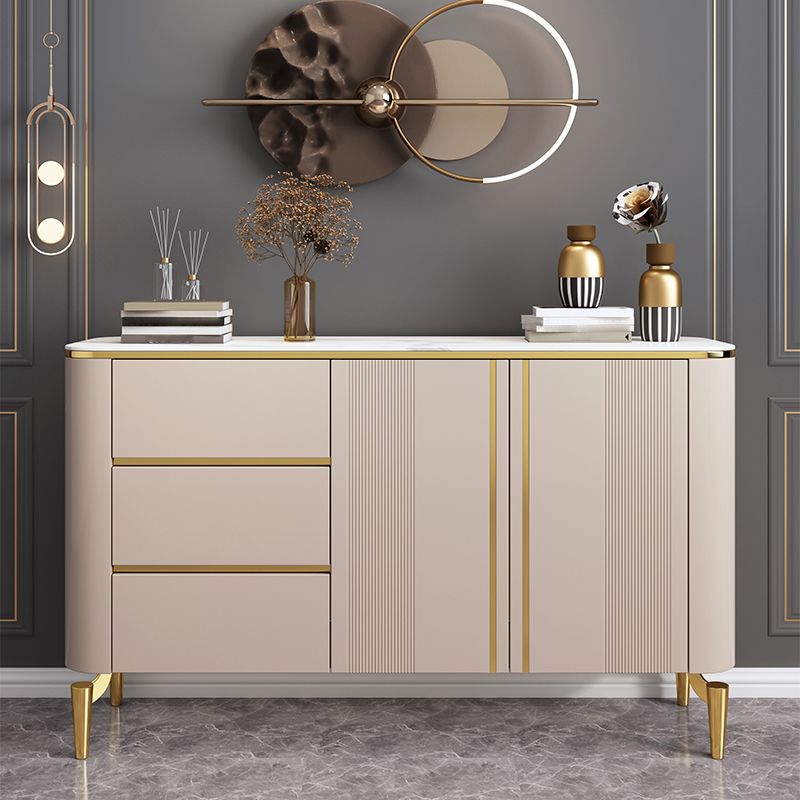 Luxury Storage Sideboard Sintered Stone Dining Cabinet Sideboard for Home Clearhalo 'buffet_sideboard' 'Buffets & Sideboards' 'furn' 'furn_buffet_sideboard' 'Furniture' 'Kitchen & Dining Furniture' 1200x1200_b320a8c9-4645-4d27-913e-ed699090bfc5