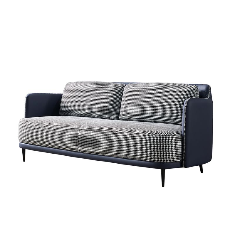 Modern Cotton Square Arm Sofa 29.9 "W with Bolster Pillows for Living Room Clearhalo 'furn' 'furn_sofas' 'Furniture' 'furniture_sofas' 'kitchen' 'kitchen_sofas' 'Living Room Furniture' 'Sofa' 'sofas' 1200x1200_b320bc86-c290-4fcb-9eba-cb5081b5f486
