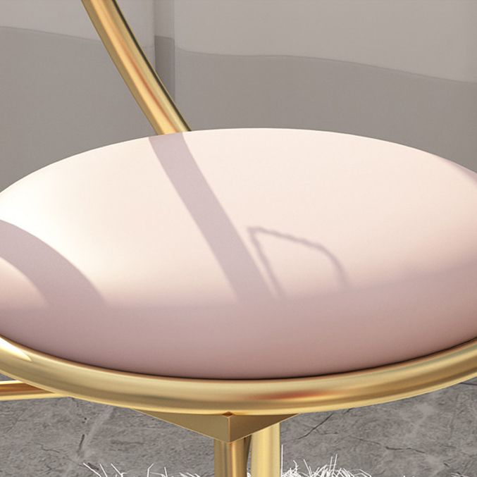 Glam Metal Armless Dining Chair Open Back Dining Side Chair for Restaurant Use Clearhalo 'Dining Chairs' 'Dining Tables & Seating' 'dining_chair' 'furn' 'furn_dining_chair' 'Furniture' 'furniture_dining_chair' 'Kitchen & Dining Furniture' 1200x1200_b320c930-8692-4a8a-a8b0-ef9a773568e7