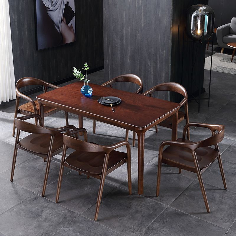 Traditional Style Ash Wood Chair Set Kitchen Dining Room Open Back Arm Chairs Clearhalo ' kitchen&dining_furn' 'Dining Chairs' 'Dining Tables & Seating' 'dining_chair' 'furn' 'furn_dining_chair' 'Furniture' 'furniture_dining_chair' 'Kitchen & Dining Furniture' 'kitchen' 1200x1200_b3240663-d1a6-419f-8b59-9c7ec7bcd0c3