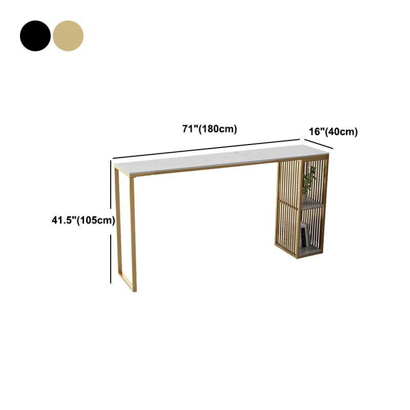 Table à manger en pierre de bar à glamons Glam Table de bar avec double piédestal pour porche de cuisine