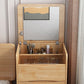 Contemporary 3 Drawer & Jewelry Vanity Desk Wood Makeup Vanity Desk Clearhalo 'Bedroom Furniture' 'furn' 'furn_makeup_vanities' 'Furniture' 'Makeup Vanities' 'makeup_vanities' 1200x1200_b3263c06-b681-4d35-af22-5fa8ebd74678