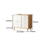 Server da pranzo bianco in legno ingegnerizzato in stile moderno per cucina