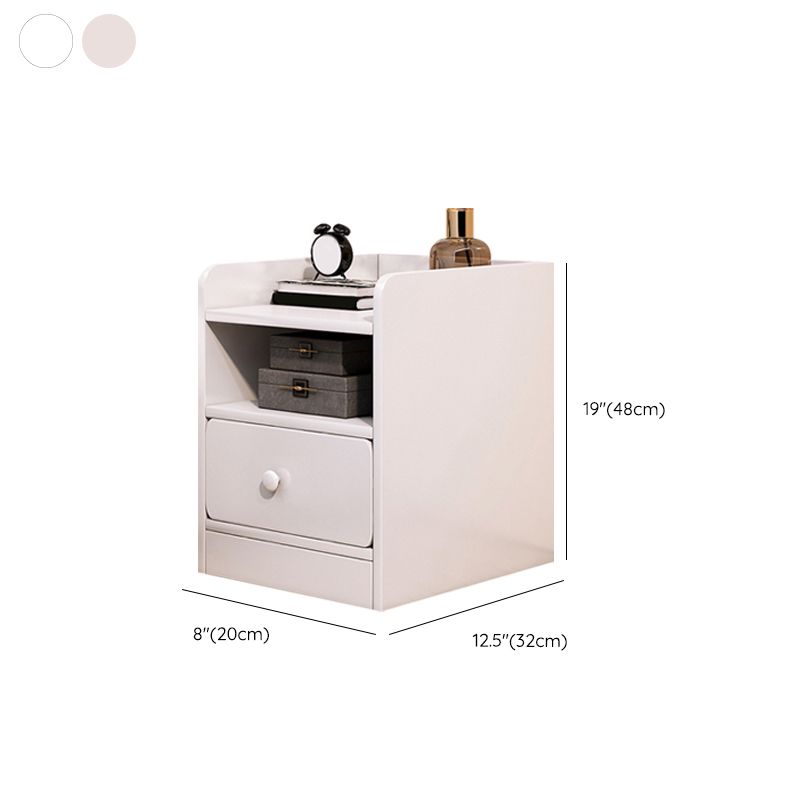 Cajón de la mesa de acento contemporáneo Cajón de almacenamiento de la cama de la cama de la cama
