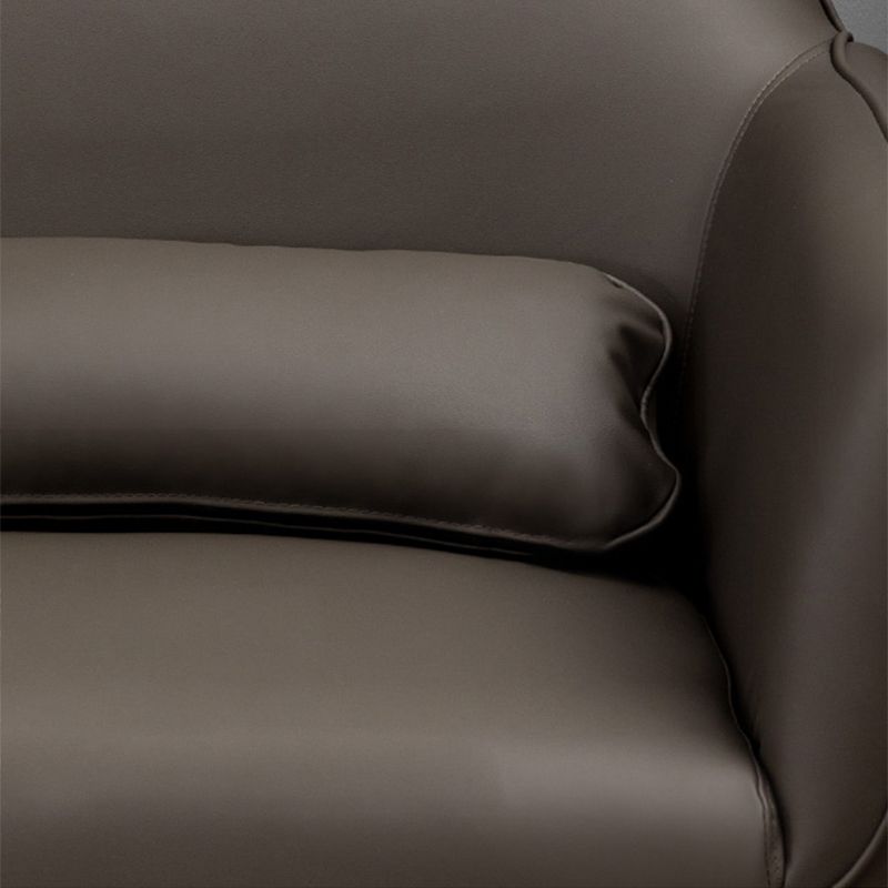 Faux Leather Sofa 29.52" D x 31.49" H Flared Arm Sofa for Living Room Clearhalo 'furn' 'furn_sofas' 'Furniture' 'Living Room Furniture' 'Sofa' 'sofas' 1200x1200_b3283bb8-37a6-417e-8906-3f74b77fed13