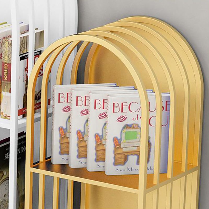 Libris de bibliothèque métallique standard Bibliothèque à dos fermé contemporain avec étagères