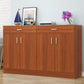Cabinet d'accent contemporain avec 2 tiroirs et 4 portes en bois