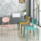 Contemporary Style Armless Chair Plastic Open Back Side Dining Chair for Restaurant