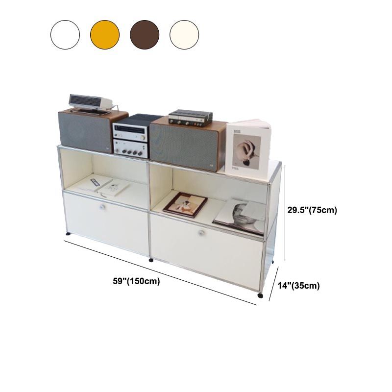 Sideboard in acciaio inossidabile sideboard per la sala da pranzo contemporanea con armadio di bloccaggio