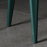 Silla lateral de plástico silla lateral de comedor contemporáneo de espalda para el hogar