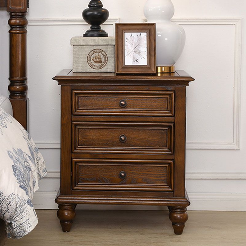 Traditional Night Table Storage Bed Nightstand with 3 Drawers for Home Clearhalo 'Bedroom Furniture' 'furn' 'furn_night_stand' 'Furniture' 'night_stand' 'Nightstands' 1200x1200_b32eb955-2484-4c67-9b9c-99434051e898