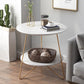 3 Legs Steel End Table Wood Round Side Table for Loving Room Clearhalo 'Coffee & Accent Tables' 'End & Side Tables' 'end_side_table' 'Furniture' 'furniture_end_side_table' 'Living Room Furniture' 1200x1200_b32fbe18-d8d7-4fab-acda-53b7fa724666