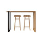Tabouret de bar de restaurant de tabouret de bar contemporain en bois massif avec pédale
