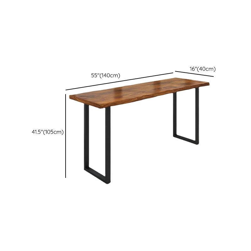 Indoor Industrial Bar Dining Table Rectangle Pine Wood Bar Table Clearhalo 'Bar Furniture' 'Bar Tables' 'bar_tables' 'furn' 'furn_bar_tables' 'Furniture' 'Kitchen & Dining Furniture' 1200x1200_b33321a3-6eb8-4b82-a2e8-5572ccd755f2