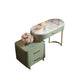Green Makeup Vanity Desk 30.31" High Vanity Tables with 3 Drawer Clearhalo 'Bedroom Furniture' 'furn' 'furn_makeup_vanities' 'Furniture' 'Makeup Vanities' 'makeup_vanities' 1200x1200_b3333db1-8c48-4f33-9d89-159a2523f8b8