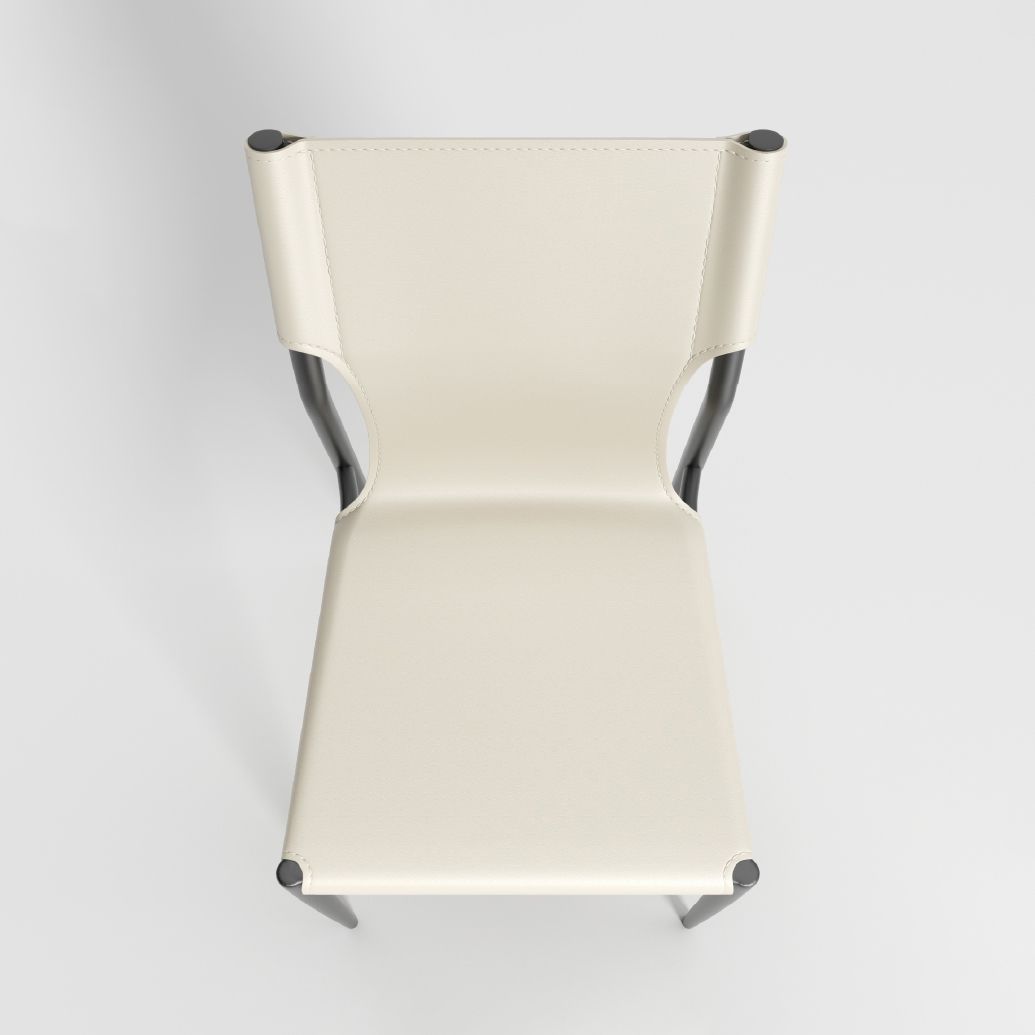 Leather Dining Chair Industrial Dining Side Chair with Black Legs Clearhalo 'Dining Chairs' 'Dining Tables & Seating' 'dining_chair' 'furn' 'furn_dining_chair' 'Furniture' 'Kitchen & Dining Furniture' 1200x1200_b333b8de-dde0-4242-8dfa-bf54dc9826f1