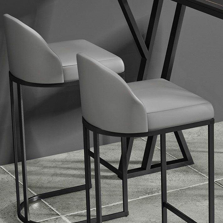 Pub Dining Set 1/5 Pcs Modern Bar Table in Black Base with Upholstered Stools