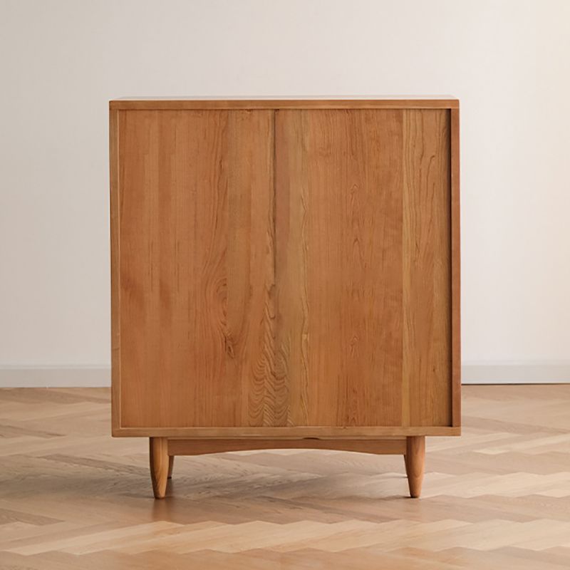 モダン＆コンテンポラリーキャビネットスクエアガラスパーンバープルストレートレッグアクセントキャビネット