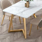 Stone Dining Site Table Traditional Luxury Rectangle Dining Table for Kitchen Home Clearhalo ' dining_table' 'Dining Tables & Seating' 'Dining Tables' 'furn' 'furn_dining_table' 'Furniture' 'furniture_dining_table' 'Kitchen & Dining Furniture' 'kitchen&dining_furn' 'kitchen' 'kitchen_dining_table' 1200x1200_b335e364-878b-4bdd-bebe-c8553a7dff32