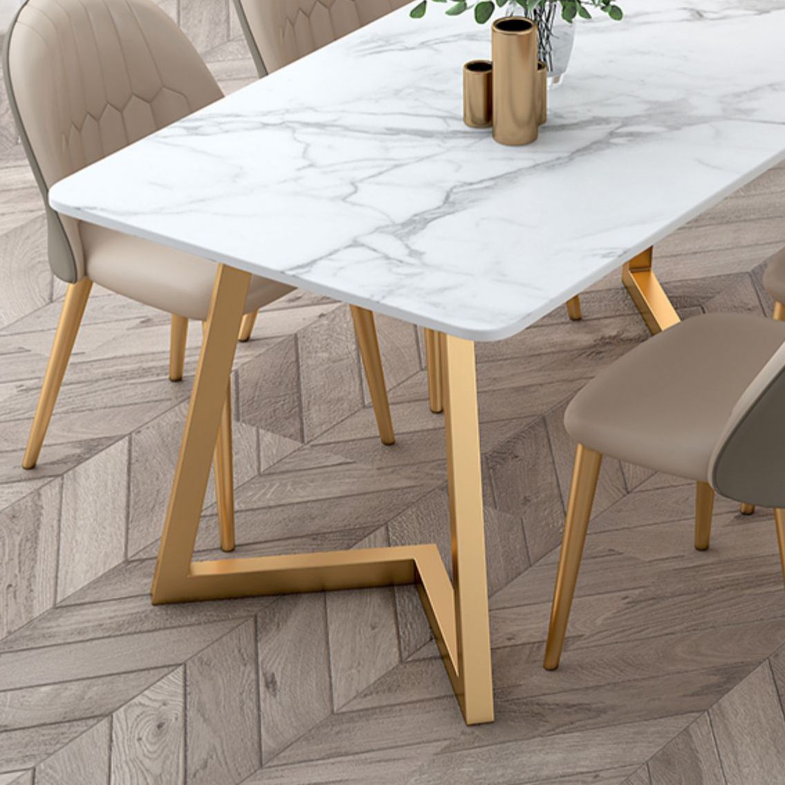 Stone Dining Site Table Traditional Luxury Rectangle Dining Table for Kitchen Home Clearhalo ' dining_table' 'Dining Tables & Seating' 'Dining Tables' 'furn' 'furn_dining_table' 'Furniture' 'furniture_dining_table' 'Kitchen & Dining Furniture' 'kitchen&dining_furn' 'kitchen' 'kitchen_dining_table' 1200x1200_b335e364-878b-4bdd-bebe-c8553a7dff32