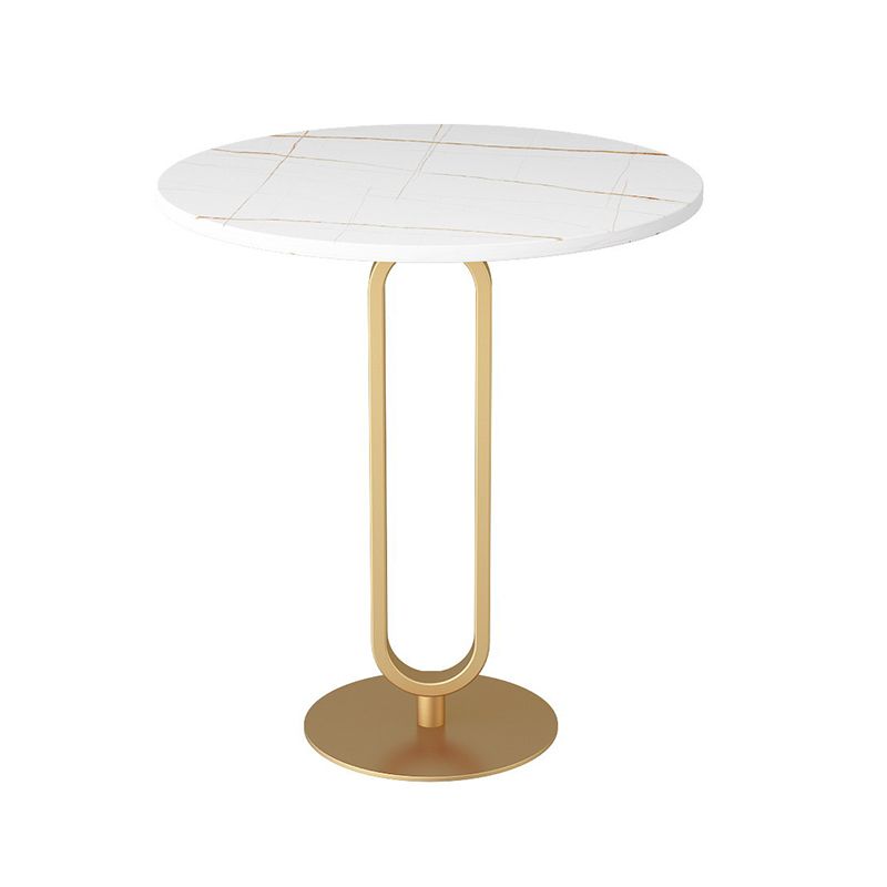 Round Sintered Stone Top End Table 21.6"Tall Pedestal Side Table Clearhalo 'Coffee & Accent Tables' 'Coffee Tables' 'coffee_tables' 'End & Side Tables' 'end_side_tables' 'furn' 'furn_end_side_tables' 'Furniture' 'furniture_coffee_tables' 'Living Room Furniture' 1200x1200_b3365f7e-cc30-4716-8587-deea61309daf