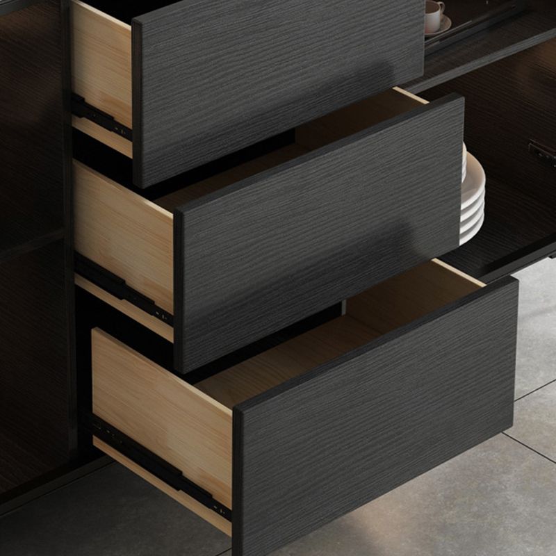 Moderne Crednenza Stone Dining Buffet mit Schränken und Schubladen