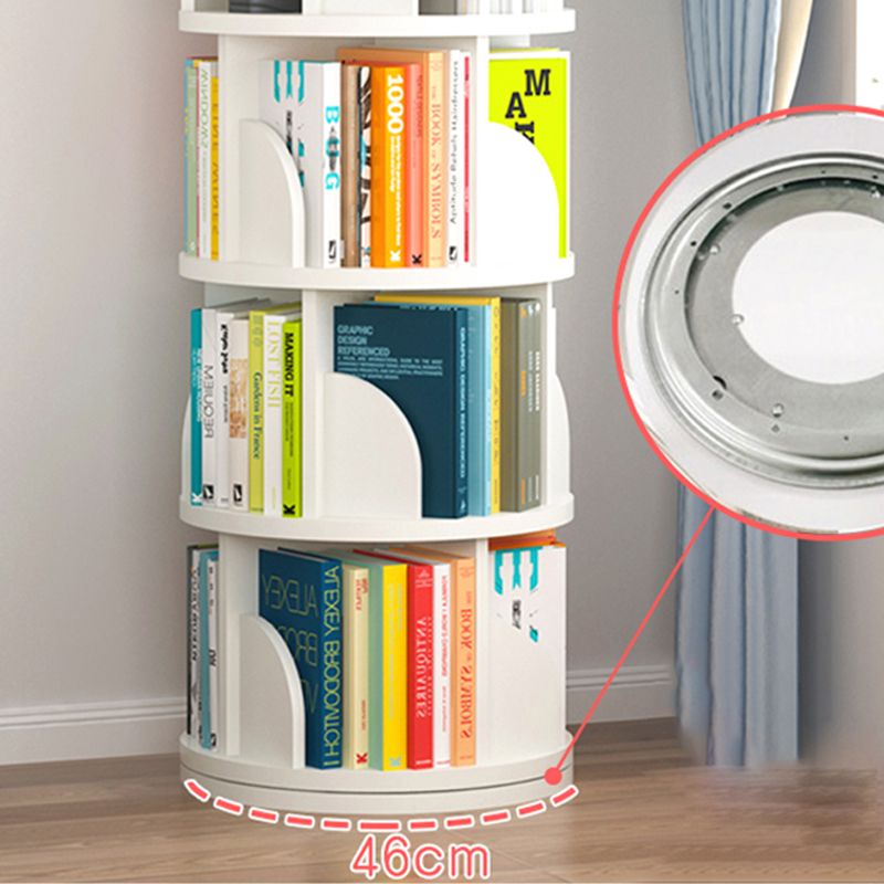 Modern Style Wood Bookcase Closed Back Bookshelf for Any Room