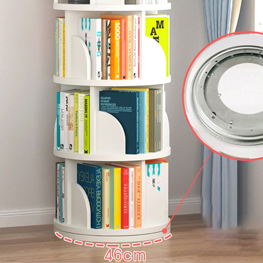 Modern Style Wood Bookcase Closed Back Bookshelf for Any Room