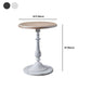 French Country Round Wooden Top Side Table Antique Brown Pedestal End Snake Table Clearhalo 'Coffee & Accent Tables' 'End & Side Tables' 'end_side_tables' 'furn' 'furn_end_side_tables' 'Furniture' 'Living Room Furniture' 1200x1200_b33766d7-a394-43d6-abc6-b77111a11e01