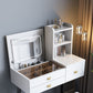 Modern Mirrored Glass Vanity Desk 3 Drawer Vanity Dressing Table Clearhalo 'Bedroom Furniture' 'furn' 'furn_makeup_vanities' 'Furniture' 'Makeup Vanities' 'makeup_vanities' 1200x1200_b33795a3-c05e-41ad-a491-16e4f5e3100d