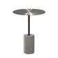 Moderner Metallrund -Top Side Table Beton -Sockel -Endtisch