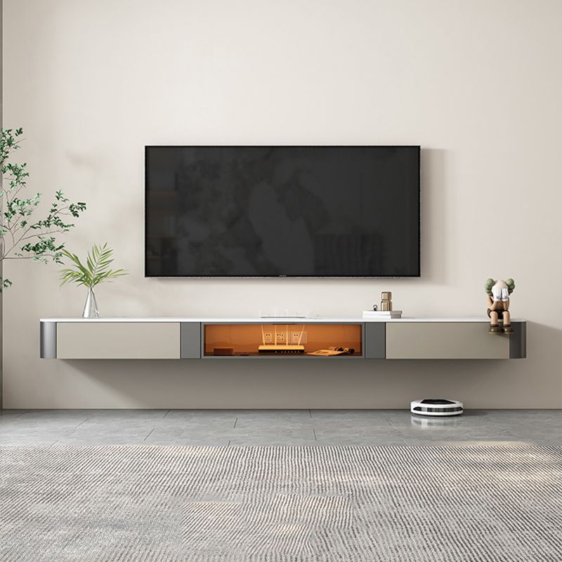 Glam TV Media Stand Enclosed Storage Stone TV Media Console with Drawers Clearhalo 'furn' 'furn_tv_stands_entertainment_centers' 'Furniture' 'Living Room Furniture' 'TV Stands & Entertainment Centers' 'TV Stands & Media Storage Furniture' 'tv_stands_entertainment_centers' 1200x1200_b3398ab0-6082-4737-81c7-b7a6bb6fecf9