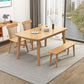 Rubberwood Solid Wood Dining Table Simplicity Style Dinette Table for Indoor Clearhalo ' dining_table' 'Dining Tables & Seating' 'Dining Tables' 'furn' 'furn_dining_table' 'Furniture' 'furniture_dining_table' 'Kitchen & Dining Furniture' 'kitchen&dining_furn' 'kitchen' 'kitchen_dining_table' 1200x1200_b33b0130-cc8b-4c6f-ba63-e260fbc605da