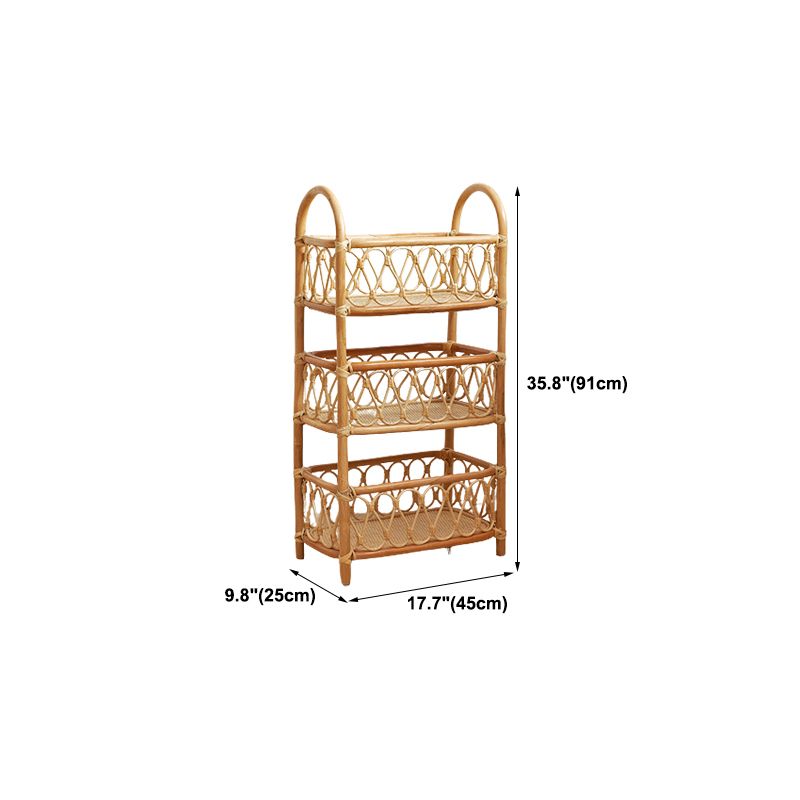 Contemporary Bamboo Bookcase Home Standard Bookshelf in Natural Clearhalo 'Bookcases' 'furn' 'furn_bookcases' 'Furniture' 'Office Furniture' 1200x1200_b33b2447-1190-4ede-9036-518cab540832