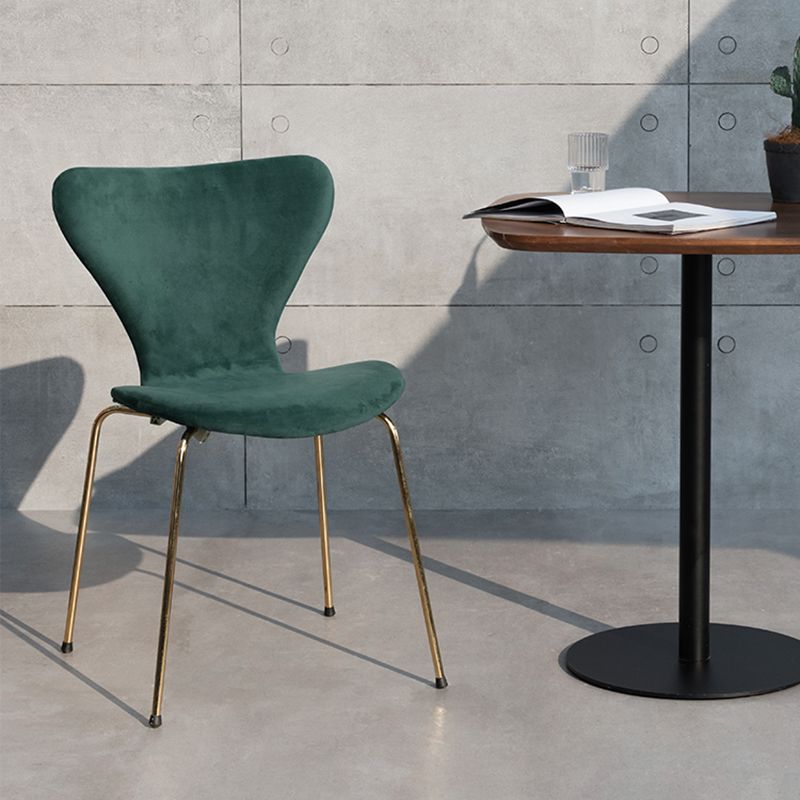 Modern Style Linen Fabric Dining Chairs Solid Back Armless Dining Single Chair Clearhalo ' kitchen&dining_furn' 'Dining Chairs' 'Dining Tables & Seating' 'dining_chair' 'furn' 'furn_dining_chair' 'Furniture' 'furniture_dining_chair' 'Kitchen & Dining Furniture' 'kitchen' 1200x1200_b33b72dc-ad18-4bbb-8a46-d9a932a2541c