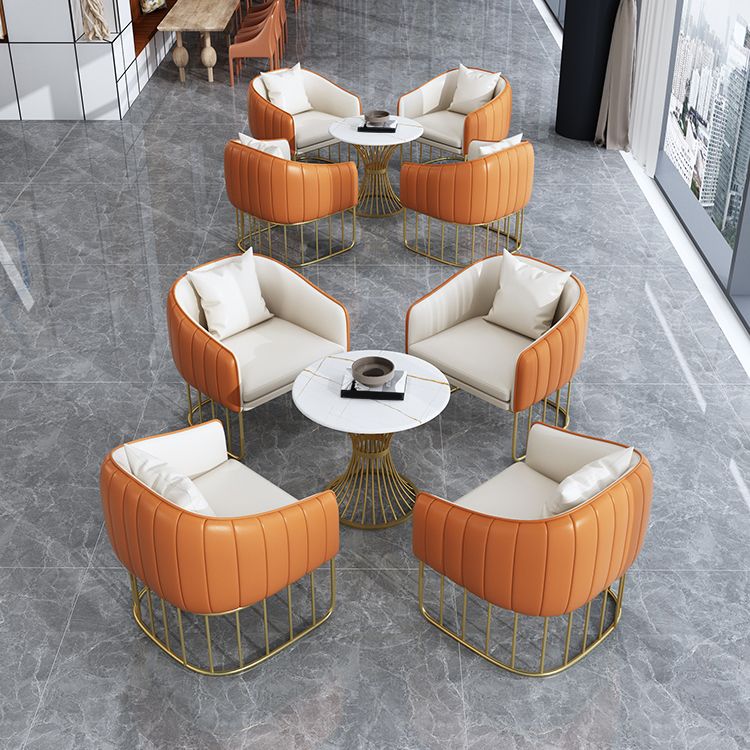 Glam Style Sintered Stone Dining Set 1/2/3/4/5 Pieces Dining Table Set for Home Use Clearhalo 'Dining Room Sets' 'Dining Tables & Seating' 'dining_room_set' 'furn' 'furn_dining_room_set' 'Furniture' 'Kitchen & Dining Furniture' 1200x1200_b33ec54c-d01a-4f53-a530-111ab698f92a