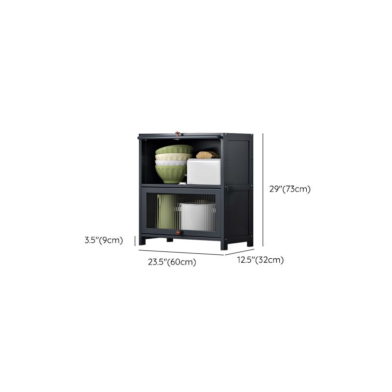 Server di cucina in bambù grigio moderno server per soggiorno