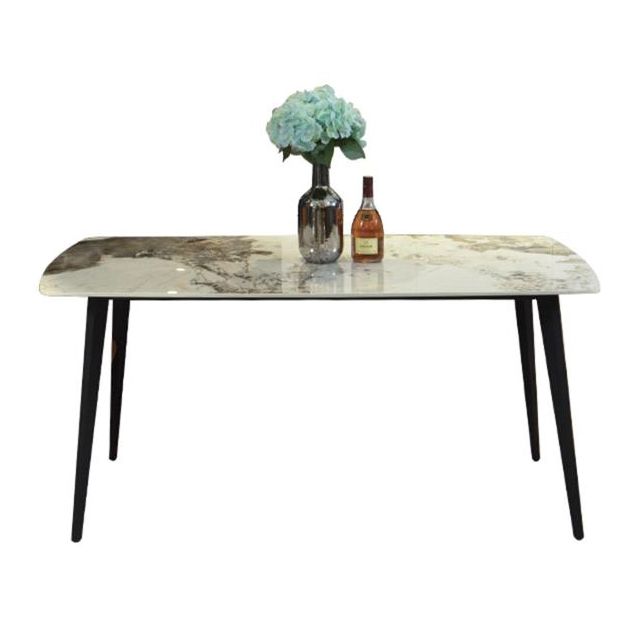 Modern Sintered Stone Gold Dining Table Rectangle Shape Standard Dining Table with 4 Legs Base Clearhalo ' dining_table' 'Dining Tables & Seating' 'Dining Tables' 'furn' 'furn_dining_table' 'Furniture' 'furniture_dining_table' 'Kitchen & Dining Furniture' 'kitchen&dining_furn' 'kitchen' 'kitchen_dining_table' 1200x1200_b340e090-0dd1-4fe9-b0f8-c78582a899c4