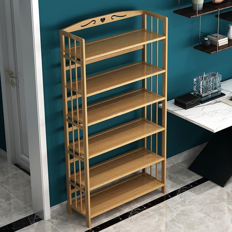 Contemporary Brown Bamboo Shelf Bookcase Open Bookcase for Study Room Clearhalo 'Bookcases' 'furn' 'furn_bookcases' 'Furniture' 'Office Furniture' 1200x1200_b342b972-1be2-4fb9-b601-d7811157e6ef