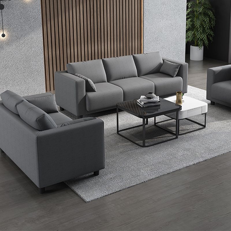 Loose Back Linen Square Arm Sofa with Slipcovered for Living Room and Apartment Clearhalo 'furn' 'furn_sofas' 'Furniture' 'furniture_sofas' 'kitchen' 'kitchen_sofas' 'Living Room Furniture' 'Sofa' 'sofas' 1200x1200_b3445dda-e6fd-4232-8e7b-932977a8700c