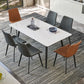 Metal Industrial Rectangle Dining Table Sintered Stone Top Table for Dining Room Clearhalo ' dining_table' 'Dining Tables & Seating' 'Dining Tables' 'furn' 'furn_dining_table' 'Furniture' 'furniture_dining_table' 'Kitchen & Dining Furniture' 'kitchen&dining_furn' 'kitchen' 'kitchen_dining_table' 1200x1200_b344f88e-19e5-40d0-b82d-a0f5efce9988