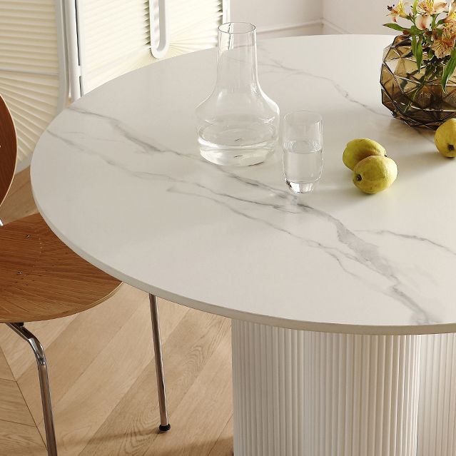 35.4-inch Round 3 Legs Three-Color Table Simplicity Style with Solid Wood Clearhalo ' dining_table' 'Dining Tables & Seating' 'Dining Tables' 'furn' 'furn_dining_table' 'Furniture' 'furniture_dining_table' 'Kitchen & Dining Furniture' 'kitchen&dining_furn' 'kitchen' 'kitchen_dining_table' 1200x1200_b344fe0b-5638-4349-8e17-61e520bed8b9